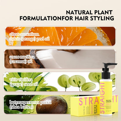 Back label of Gowwim Hair Straightener Cream