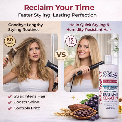 Professional Brazilian keratin treatment bottle for salon use