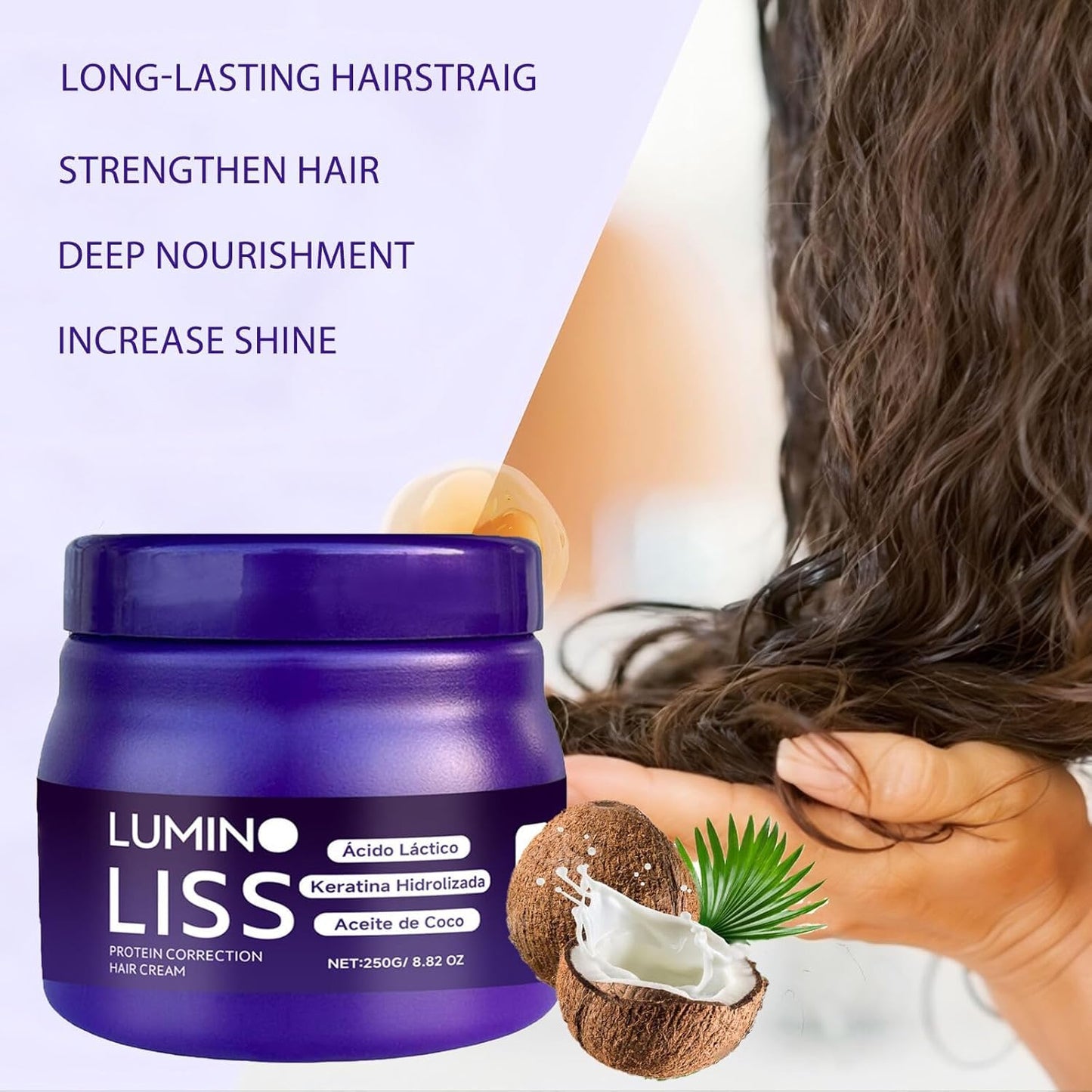 Nasteck Liss Alisado cream for silky frizz-free hair