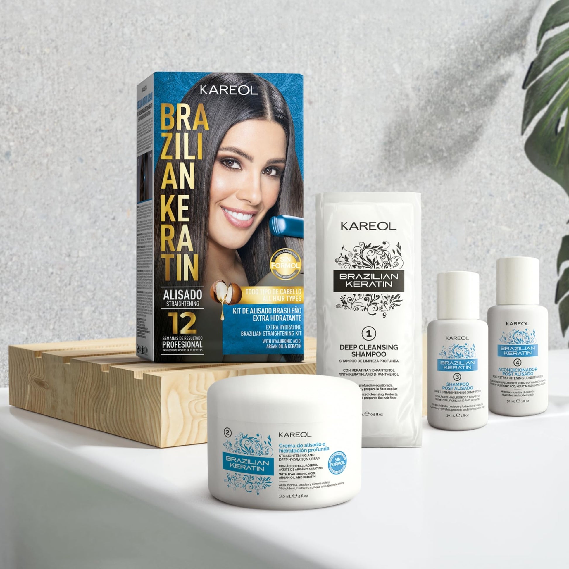 Application guide for Kareol keratin straightening kit