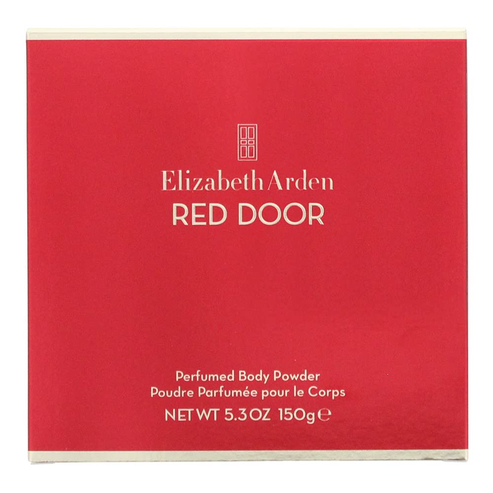 Elizabeth Arden Red Door dusting powder container with classic branding
