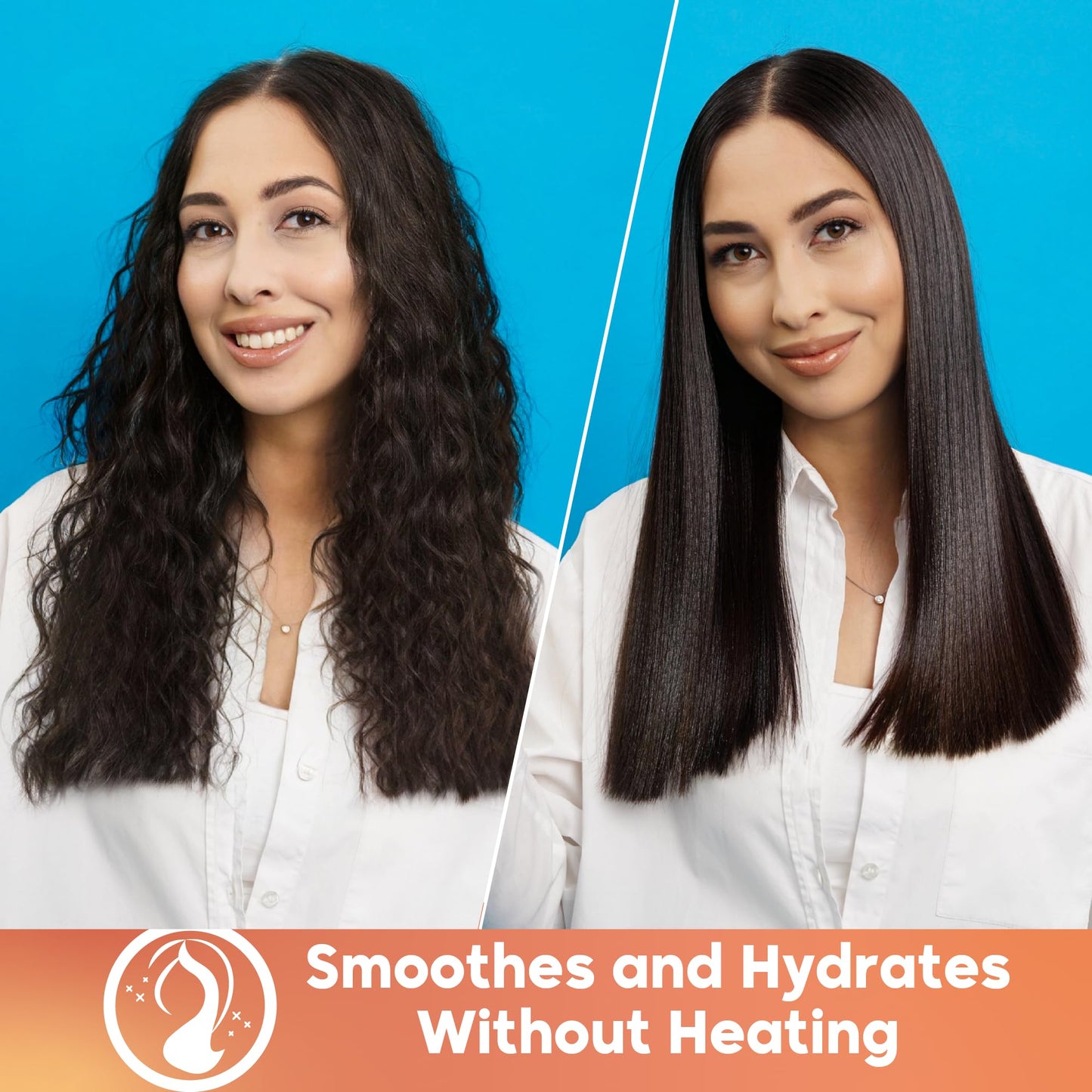 Close up of Amazonliss Tanino treatment for frizz control