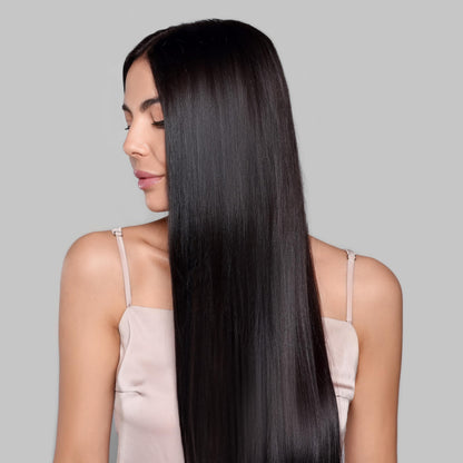 Kachita Spell Keratin spray bottle with professional hair styling tools