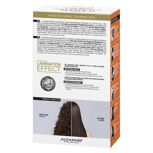 Il Salone Milano Keratin smoothing kit packaging details