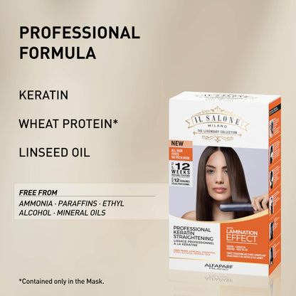 Il Salone Milano keratin kit components for hair straightening