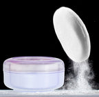 Close up of the luxurious plush applicator puff included with the R-NEU women's dusting powder.