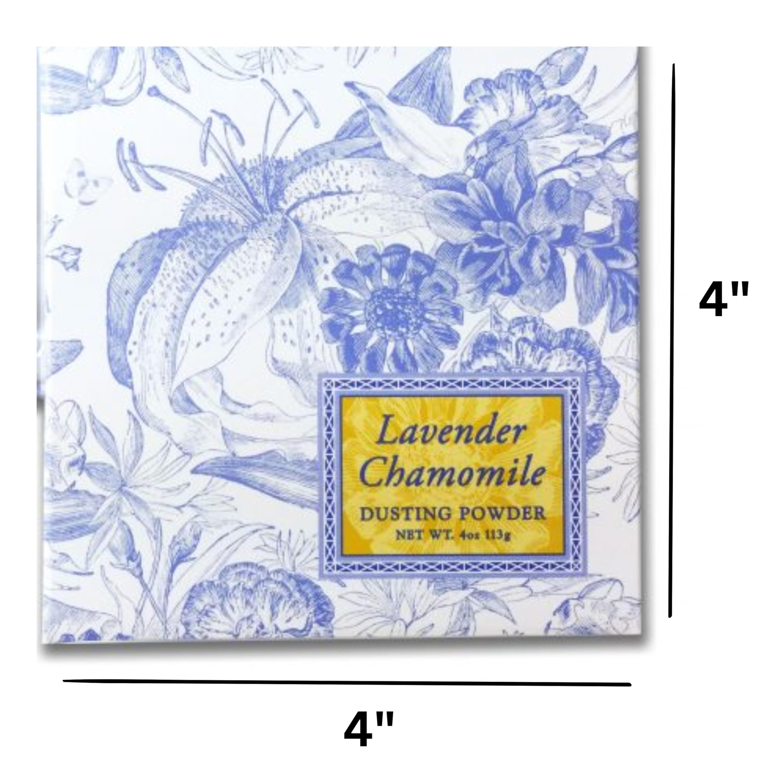 Greenwich Bay Trading Company luxury botanical collection body powder open container view