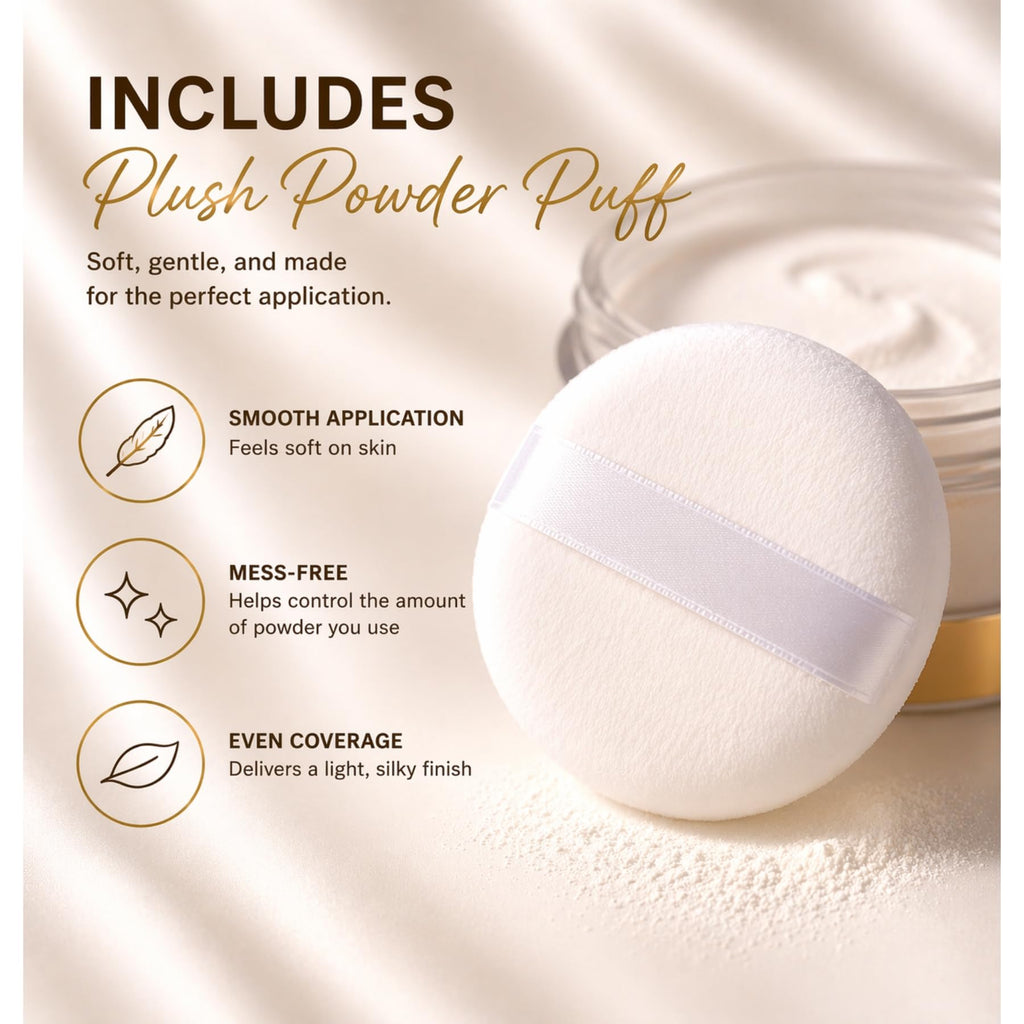 Eight ounce container of USA imported body powder back label