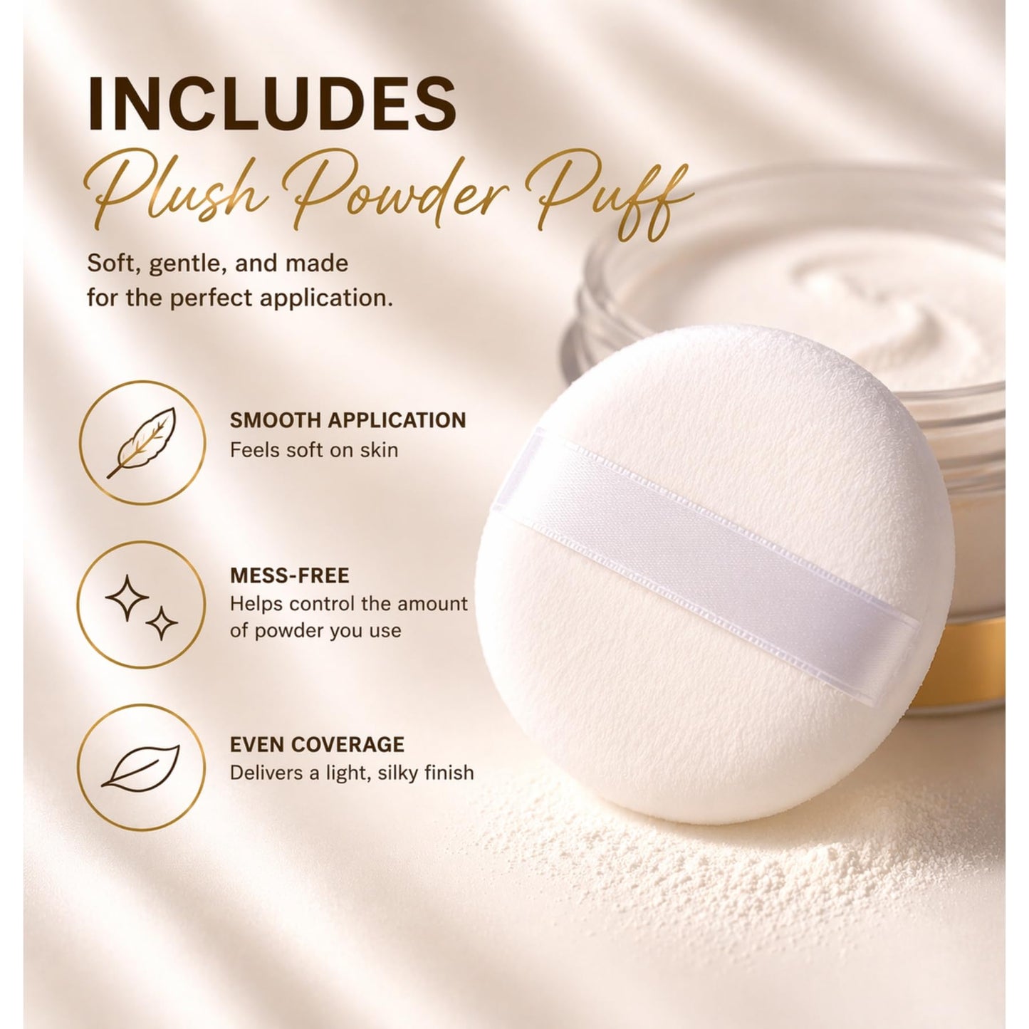 Eight ounce container of USA imported body powder back label