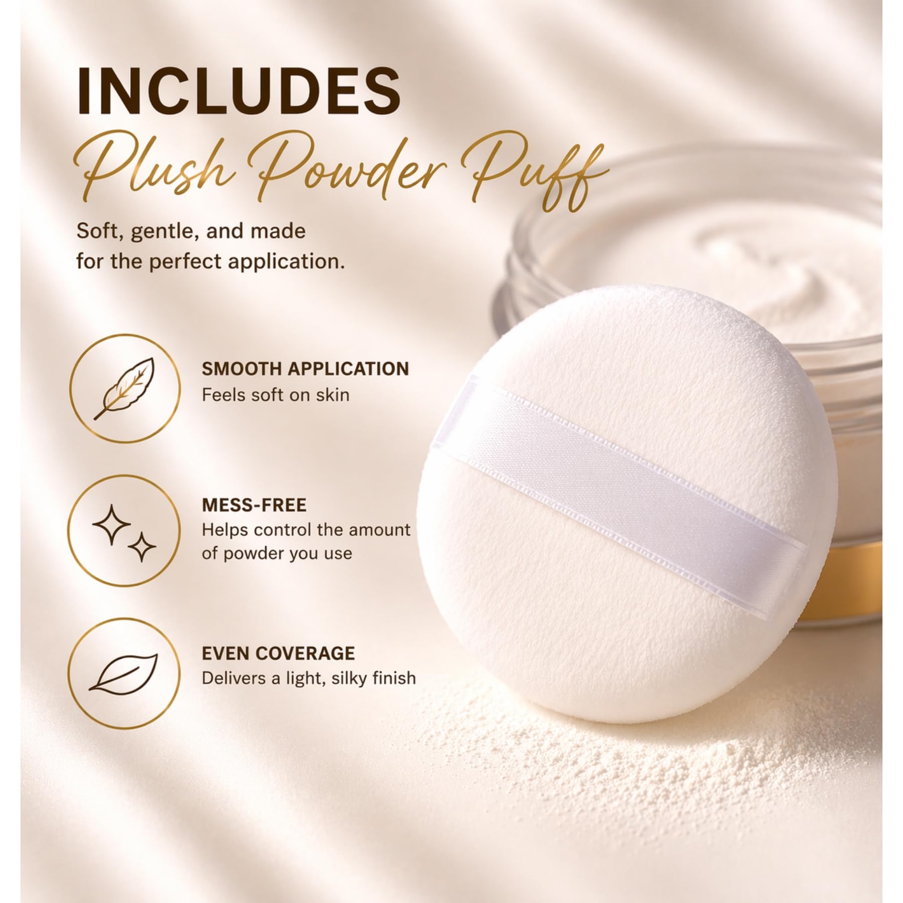Eight ounce container of USA imported body powder back label