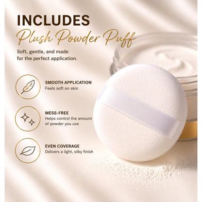 Eight ounce container of USA imported body powder back label