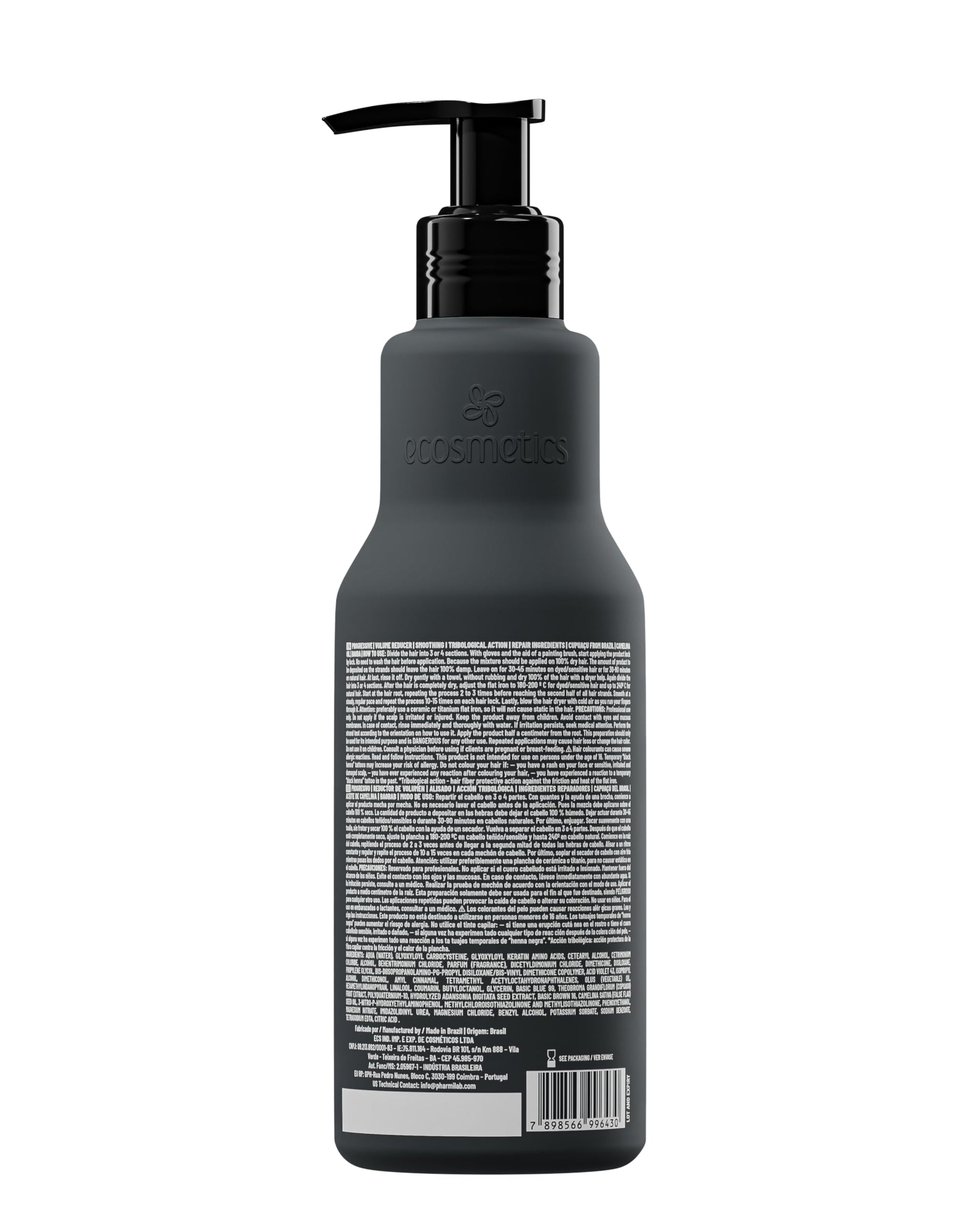 Emax Ecosmetics Deluxe Nanoplastia hair smoothing treatment product display