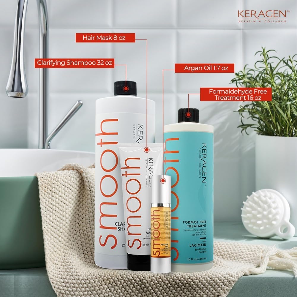 Keragen home hair treatment kit for dry damaged hair