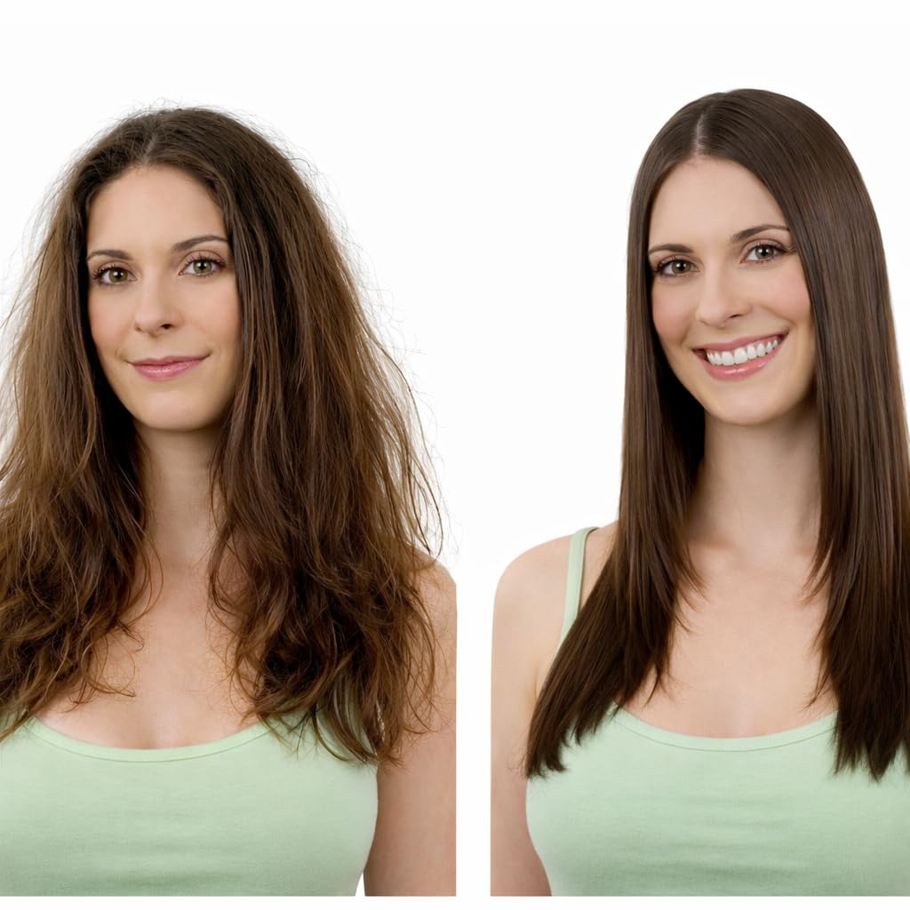 Detailed view of Keratin Research smoothing hair treatment