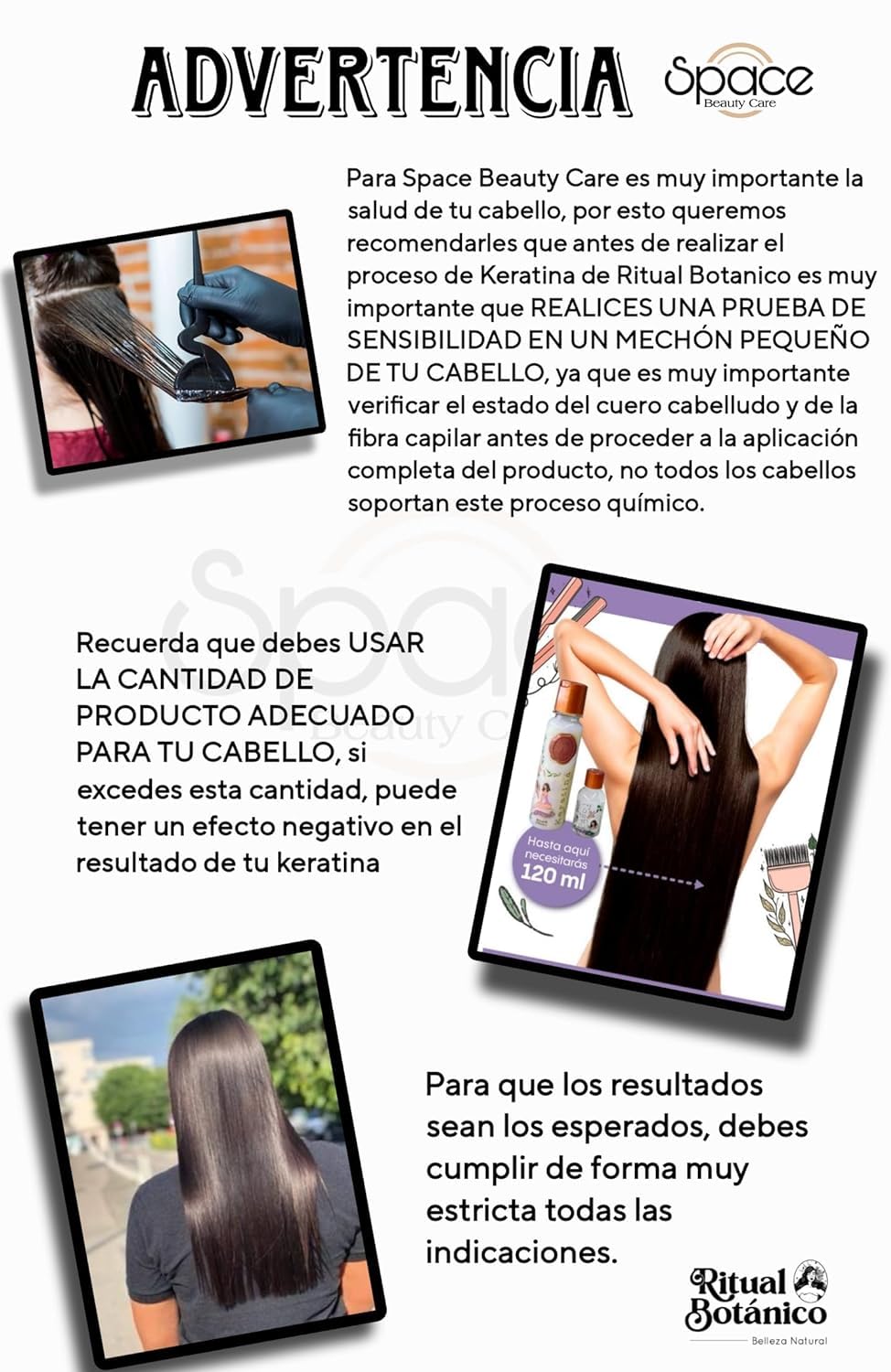Ritual Botanico 250 milliliter keratin treatment bottle and applicator brush