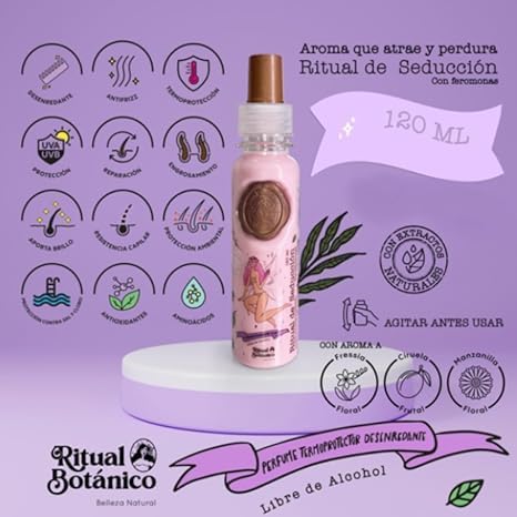 Ritual Botanico 120 milliliter heat protectant spray bottle