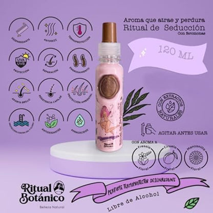 Ritual Botanico 120 milliliter heat protectant spray bottle