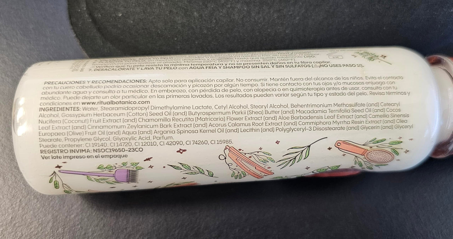 Professional vegan keratin hair kit from Ritual Botanico