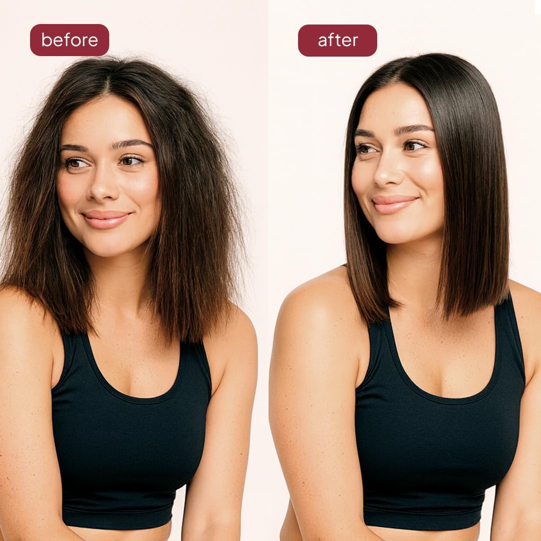 Close up of I Belli Capelli keratin bottles and professional hair treatment kit