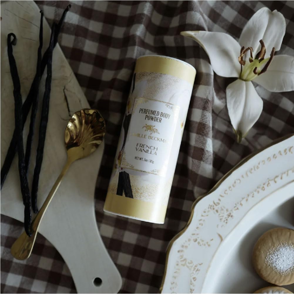Imported USA vanilla scented luxury bath powder moisture absorption