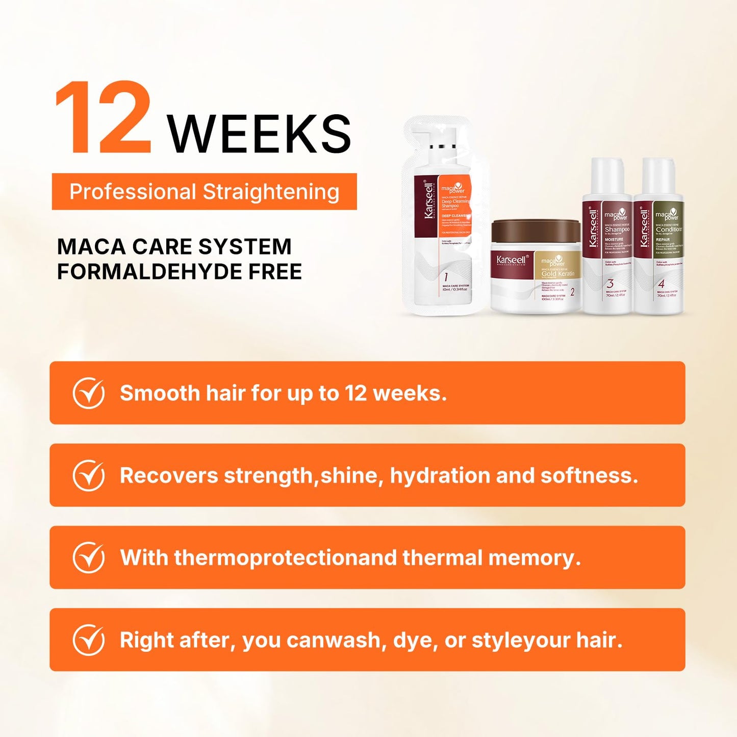 Karseell Maca essence repair kit for frizzy hair