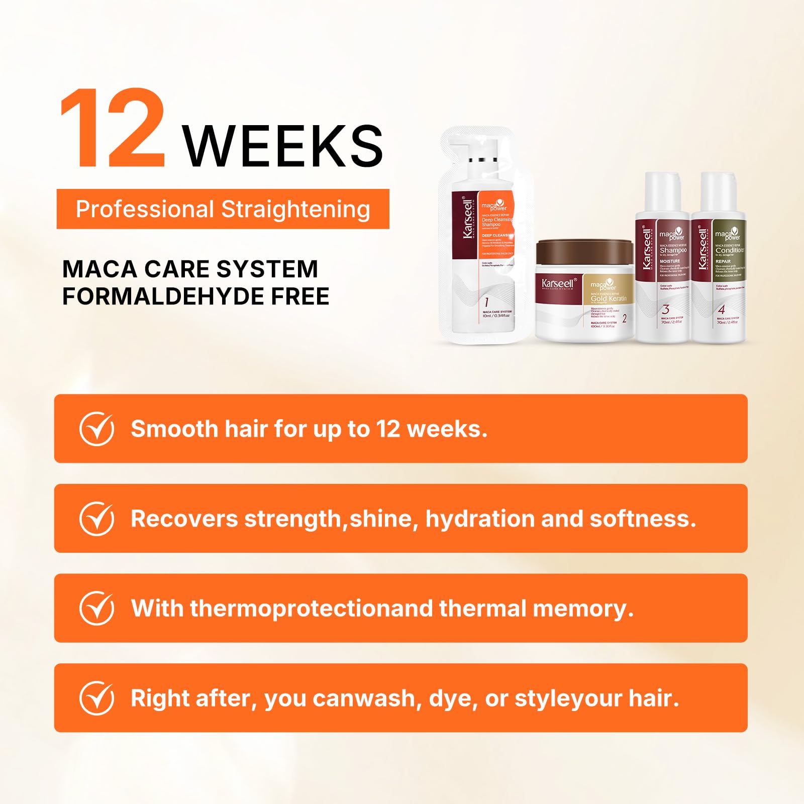 Karseell Maca essence repair kit for frizzy hair