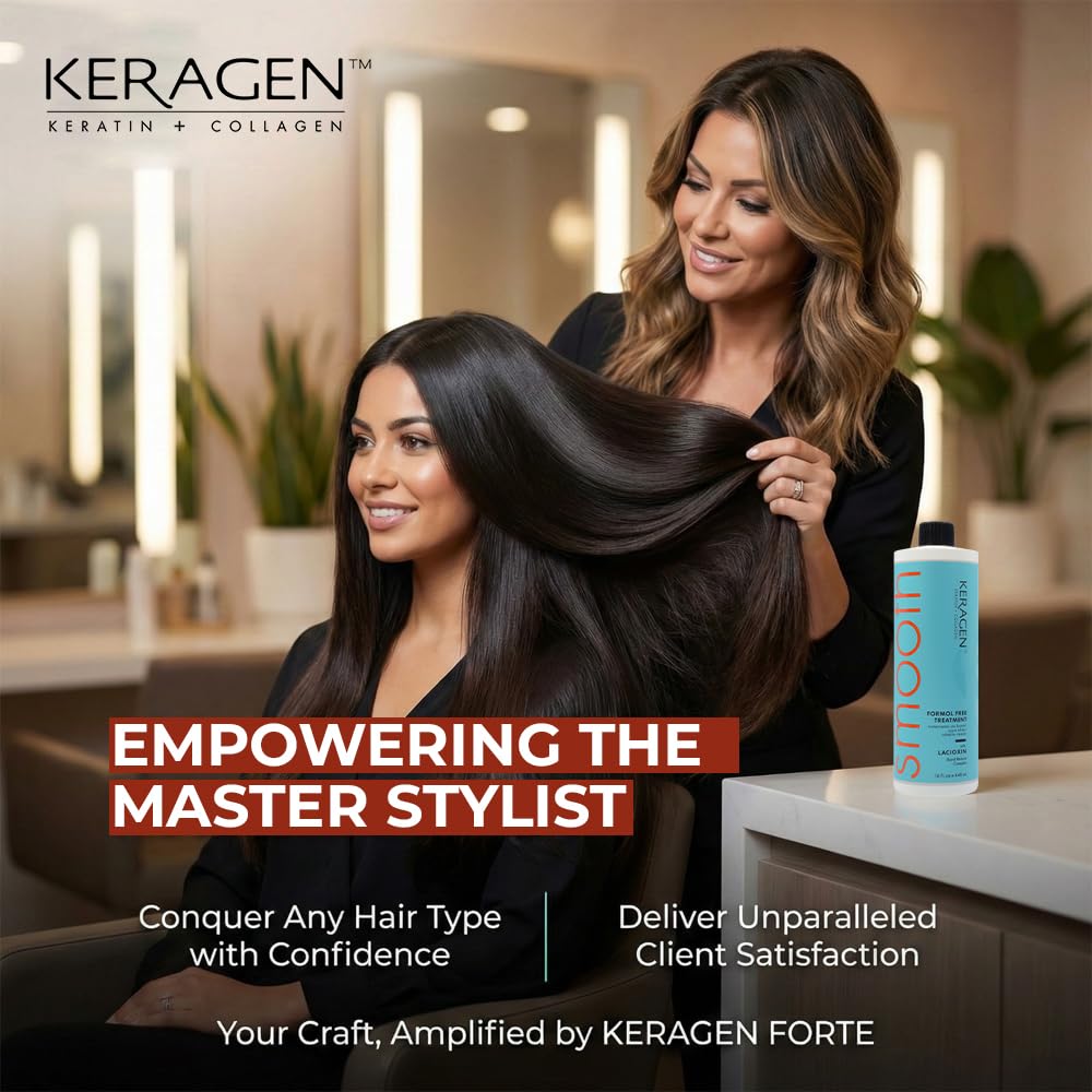 Texture of Keragen hair smoothing treatment formula