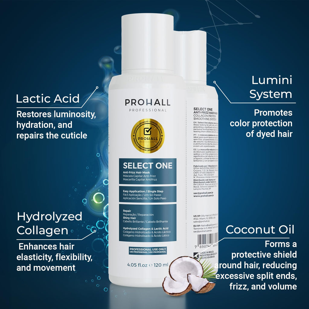 Prohall Select One professional hair treatment close up