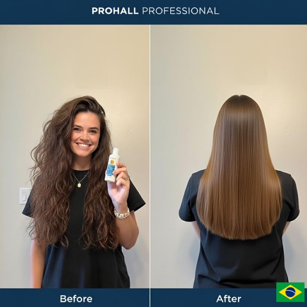 Back label of Prohall Select One hair blowout complex