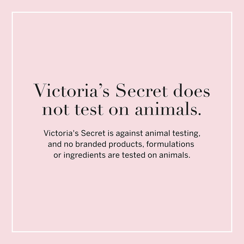 Victoria's Secret Bare Vanilla packaging back details and size specifications