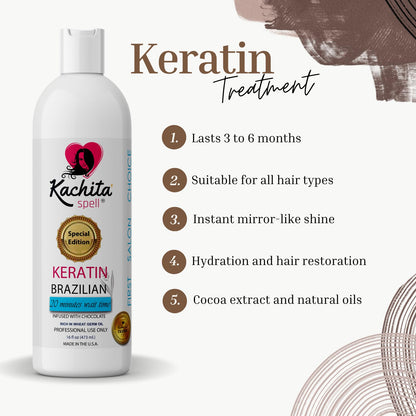 Professional Kachita Spell Brazilian Keratin chocolate formula