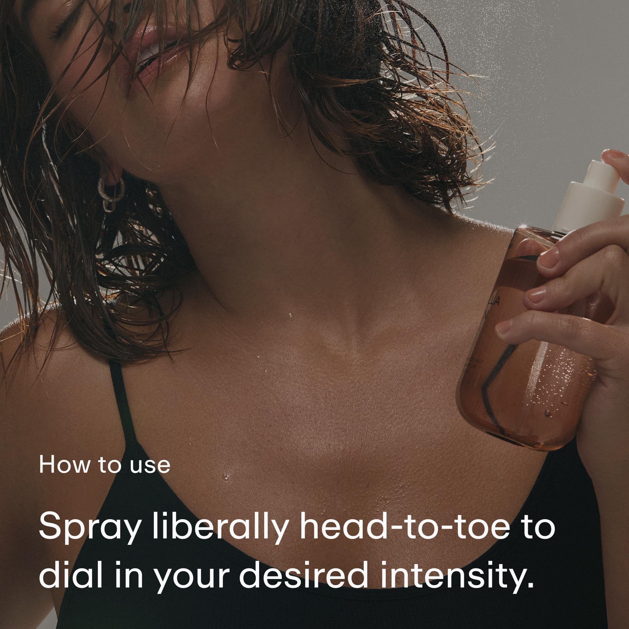Phlur Heavy Cream travel size body mist bottle from the trio