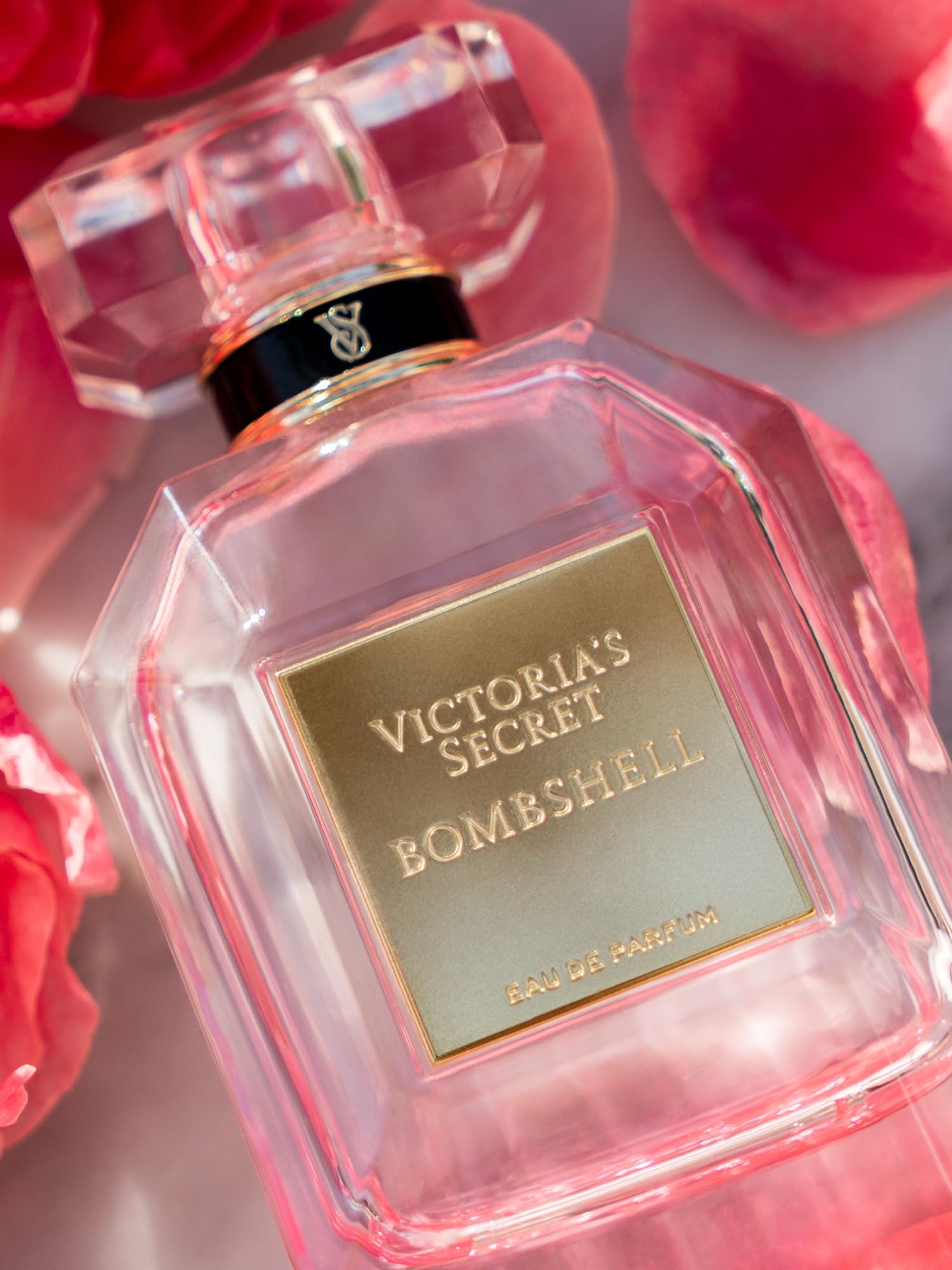 Close up view of the seven milliliter miniature perfume bottle from the imported luxury collection