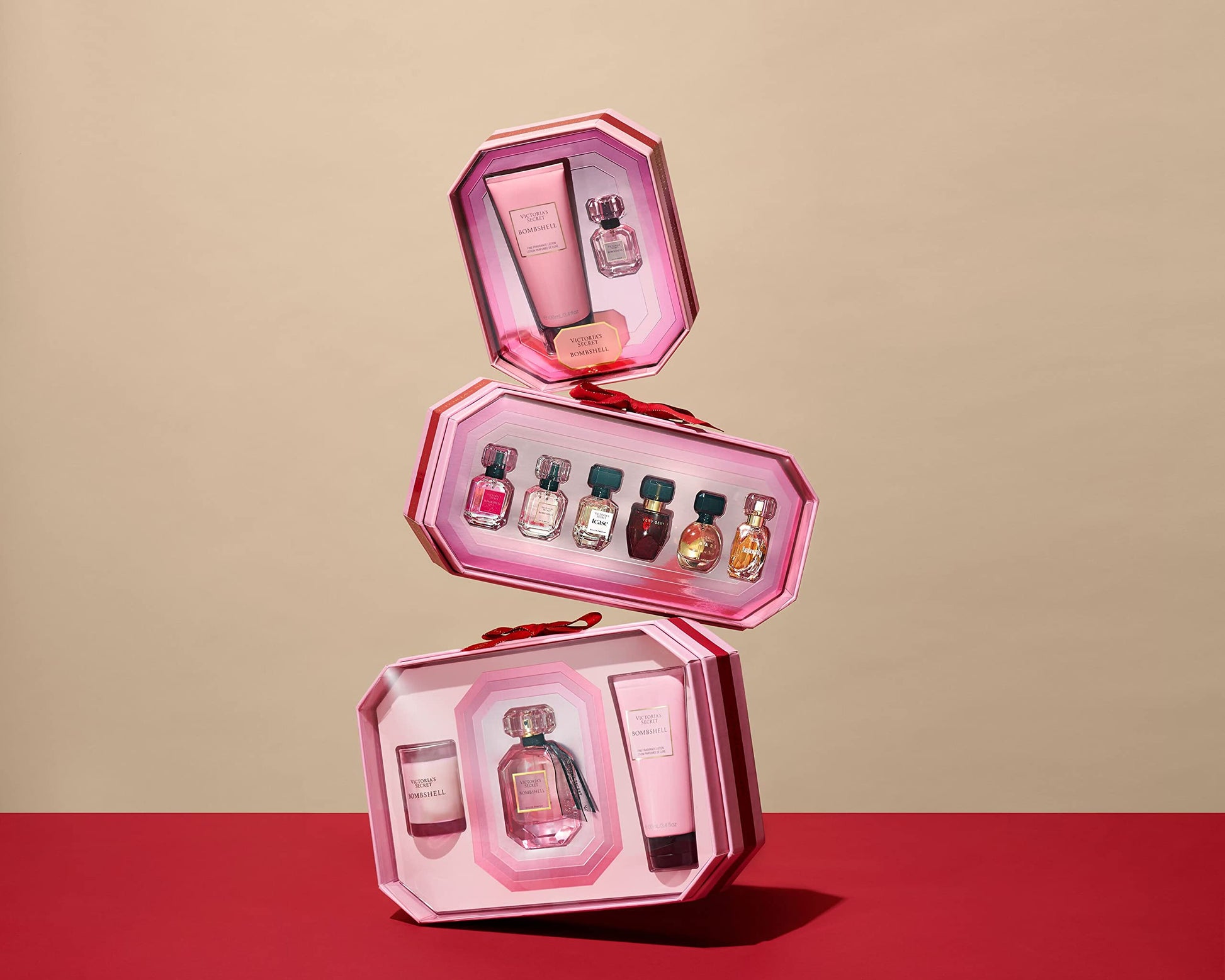 Side view of the authentic USA imported luxury beauty gift box showing batch code details