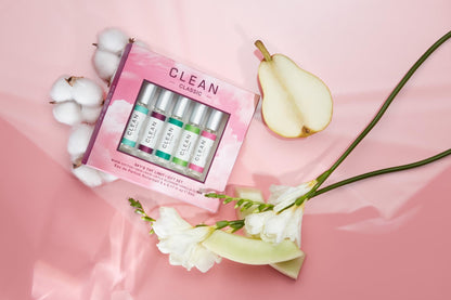 Premium imported CLEAN CLASSIC travel mini size fragrance gift box set