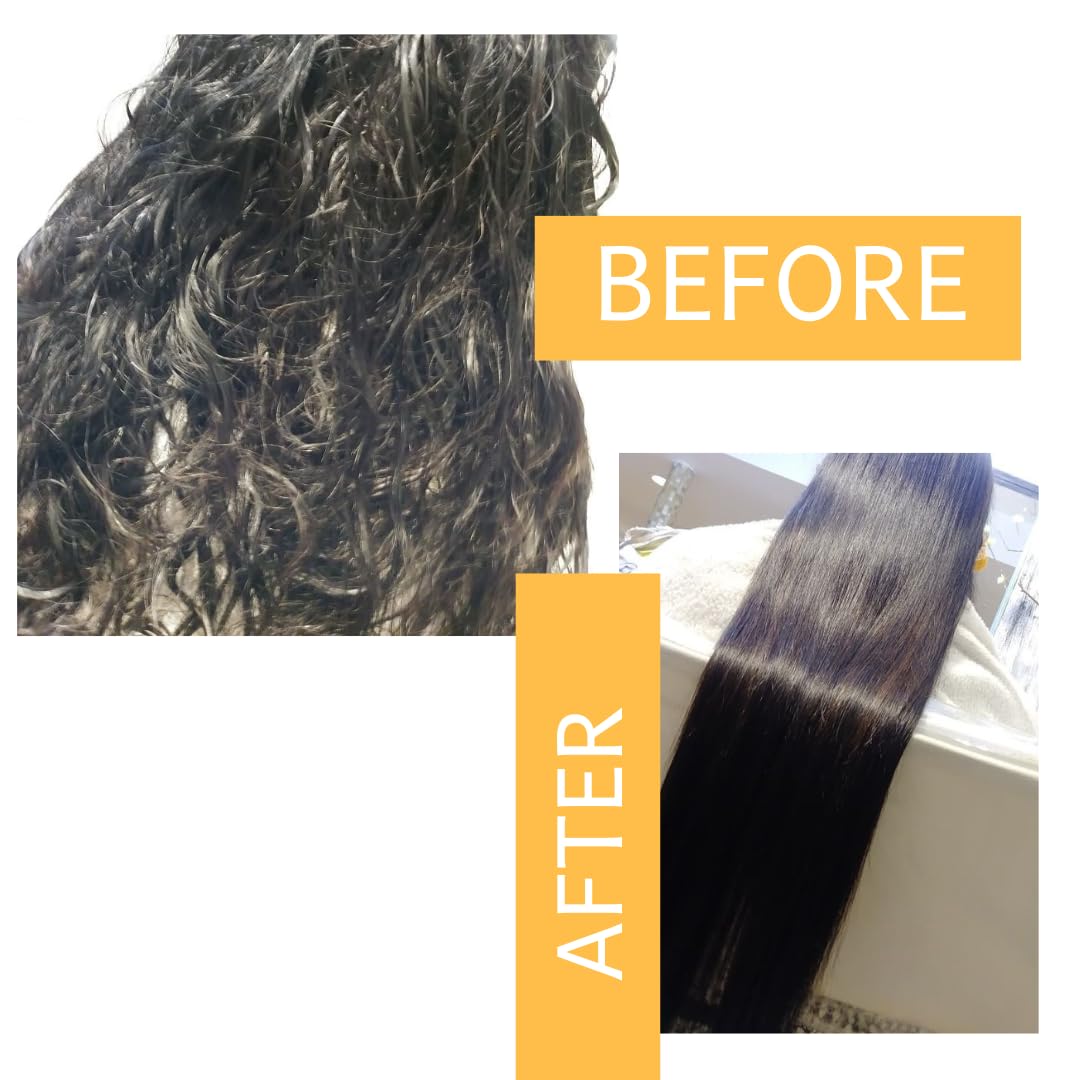 Professional keratin treatment kit for hair straightening