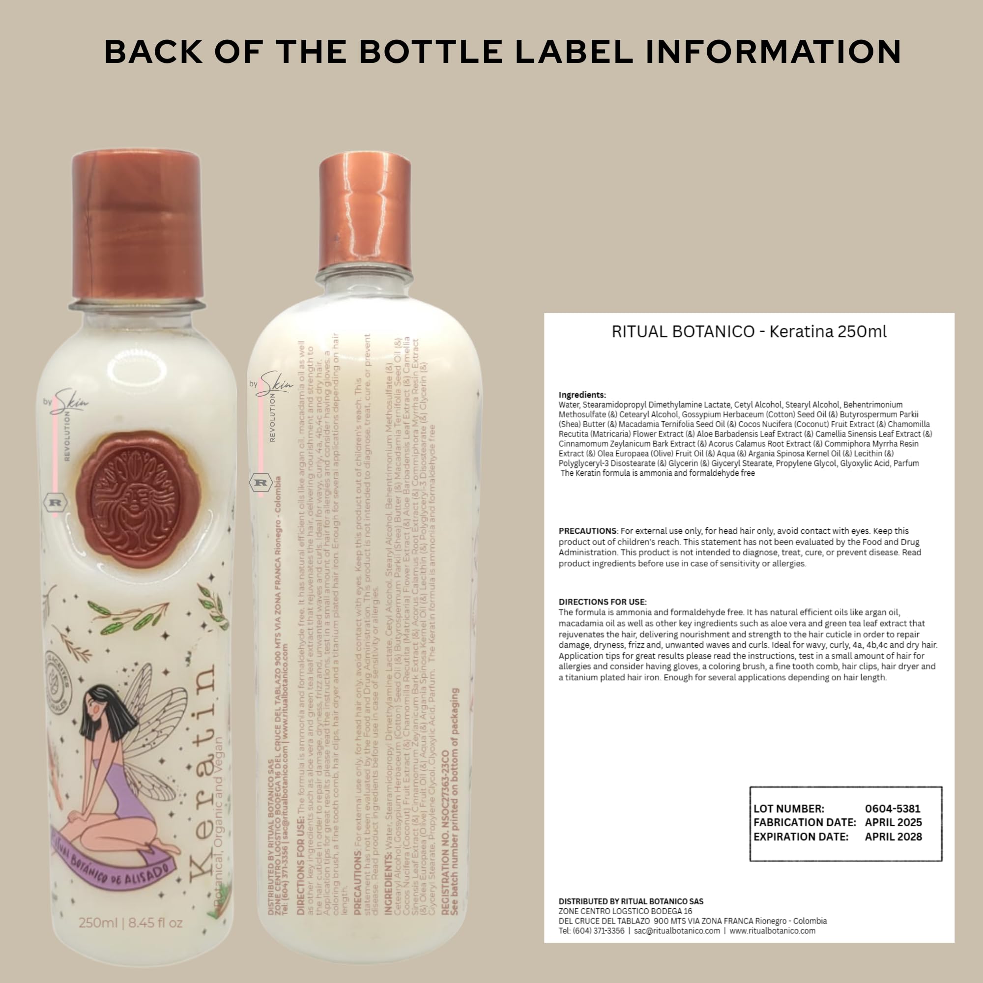 Ritual Botanico organic vegan hair smoothing treatment packaging
