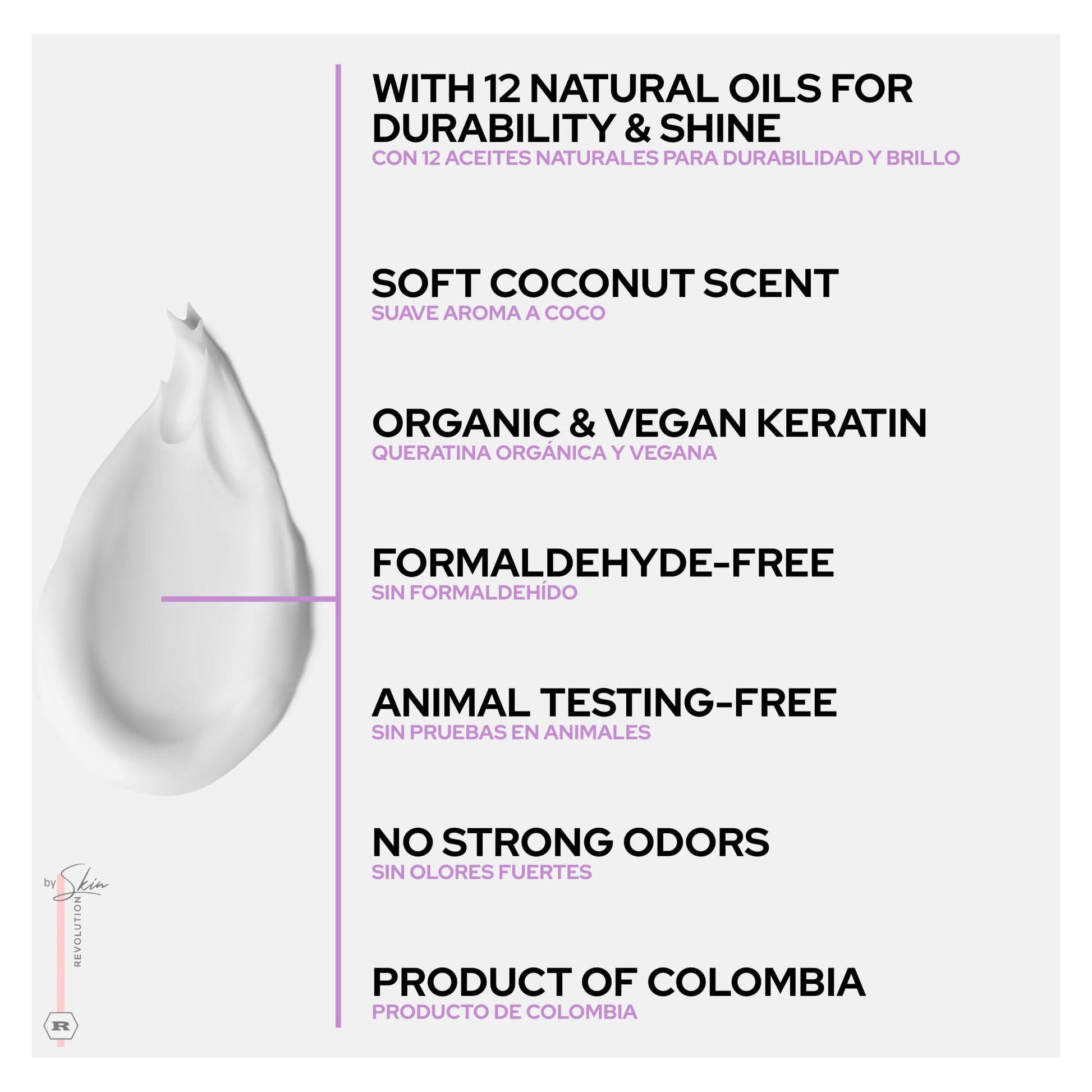 Close up of Ritual Botanico Colombian keratin label