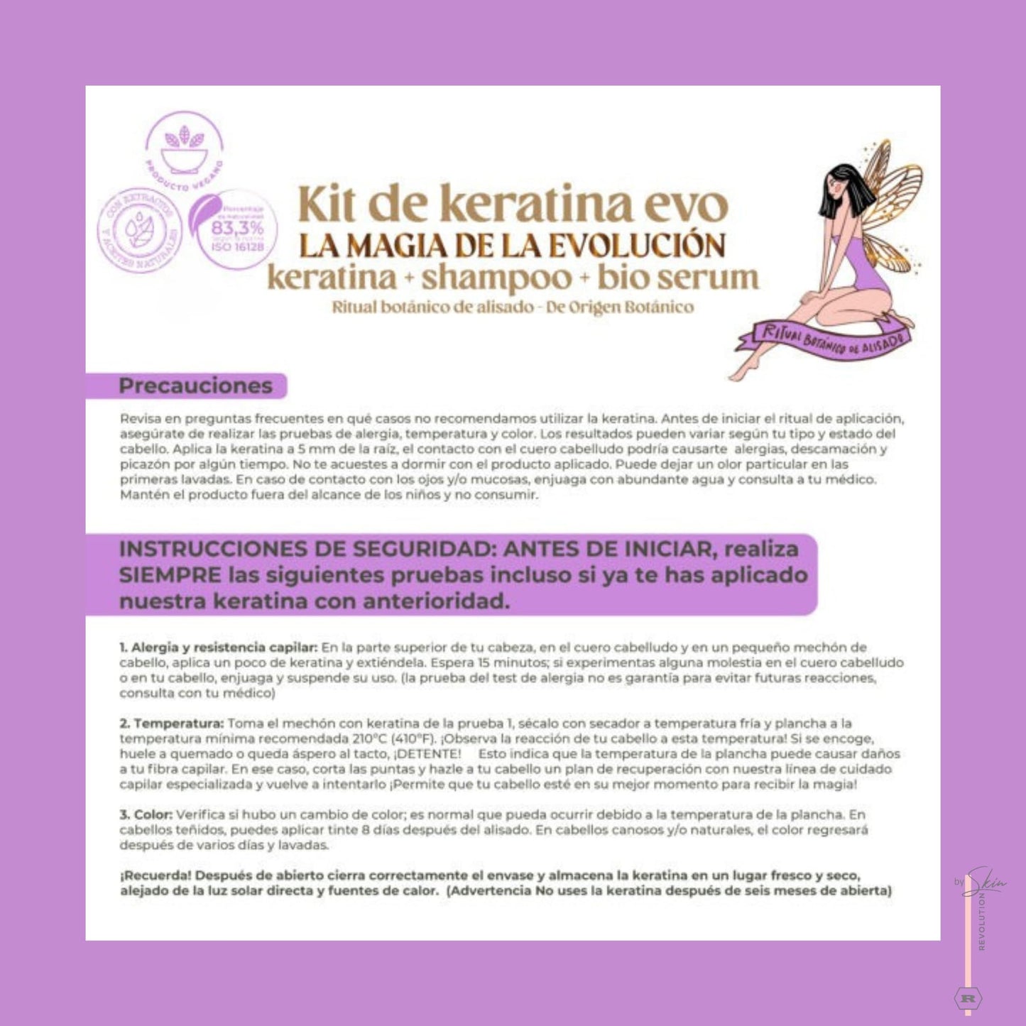 Back label view of Ritual Botanico organic hair product