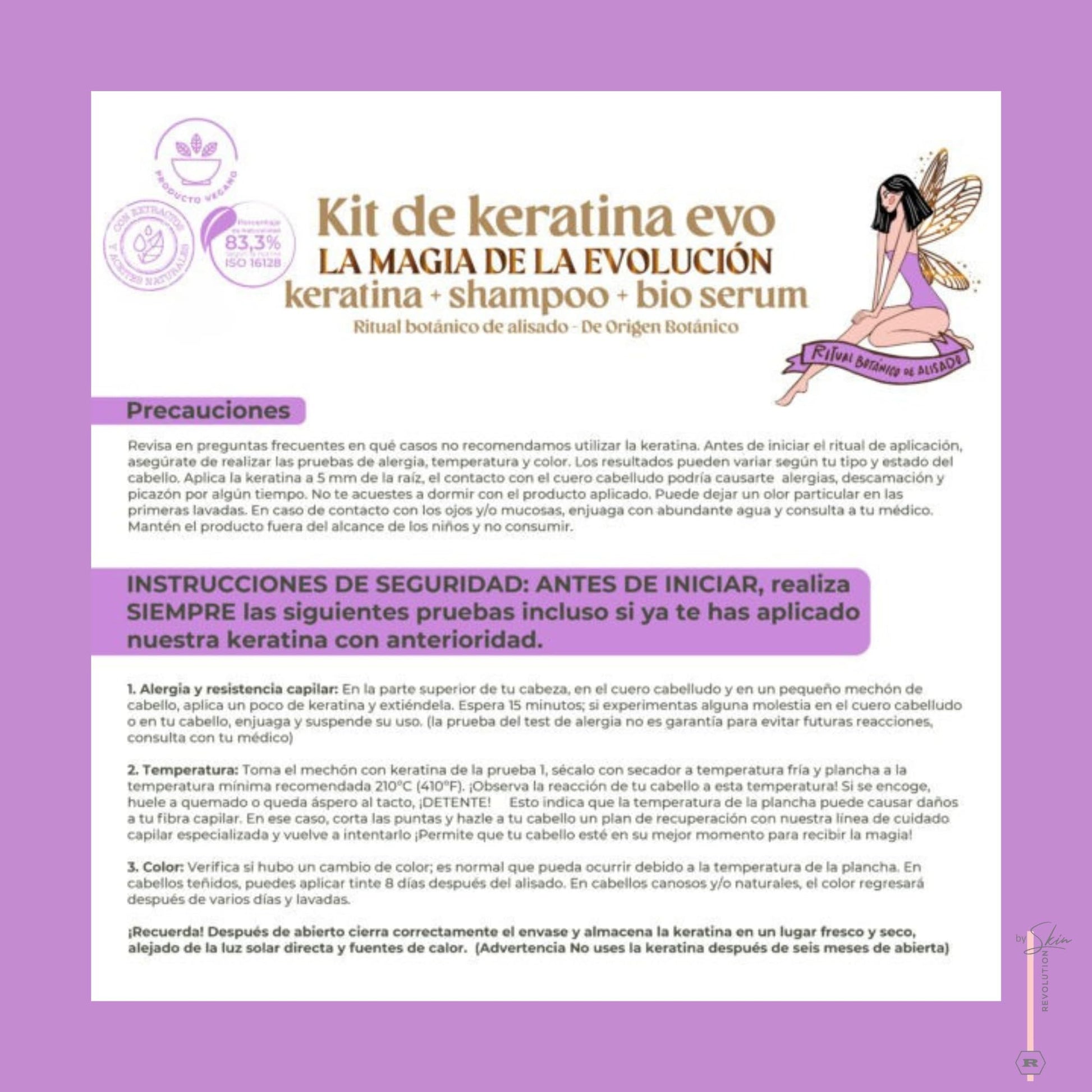 Back label view of Ritual Botanico organic hair product