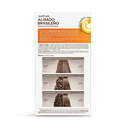 Kativa formaldehyde-free hair straightening kit contents