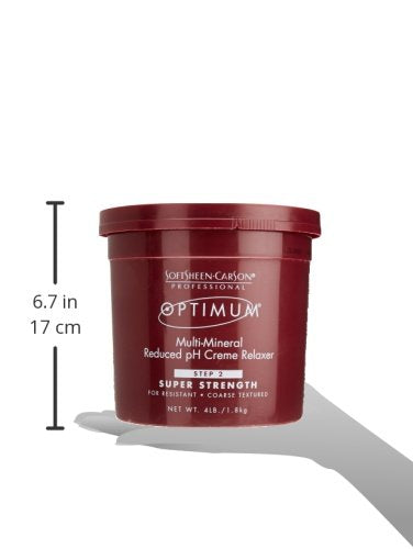 Authentic SoftSheen Carson Optimum Smooth Multi Mineral Reduced pH Creme Relaxer container label details