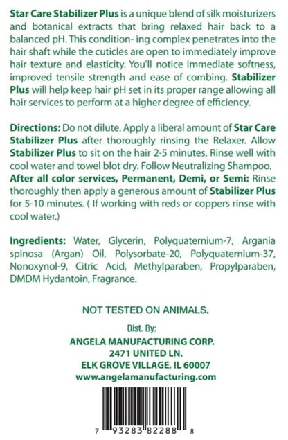 STAR CARE deep penetrating foaming action after relaxer treatment pack of two bottles.