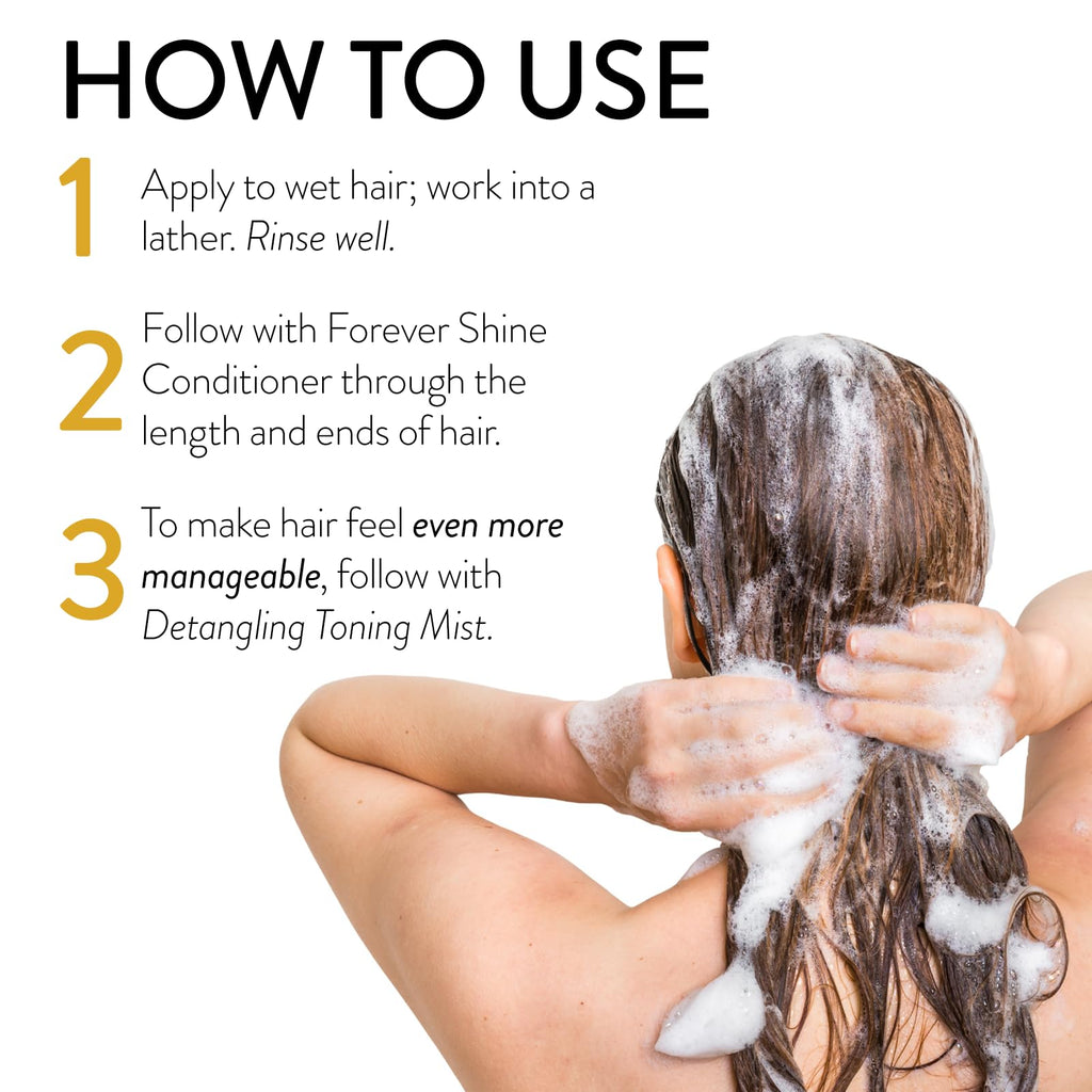 Compact 60 ml travel size bottle of Philip B luxury anti frizz shampoo