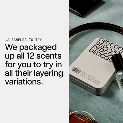 The aesthetic packaging of the DedCool fragrance set for gift giving.