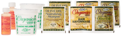Back label view of Originals by Africa's Best conditioning relaxer showing application guidelines and benefits.
