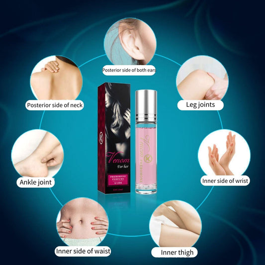 Navika Venom Pheromone Perfume 10ml bottle application