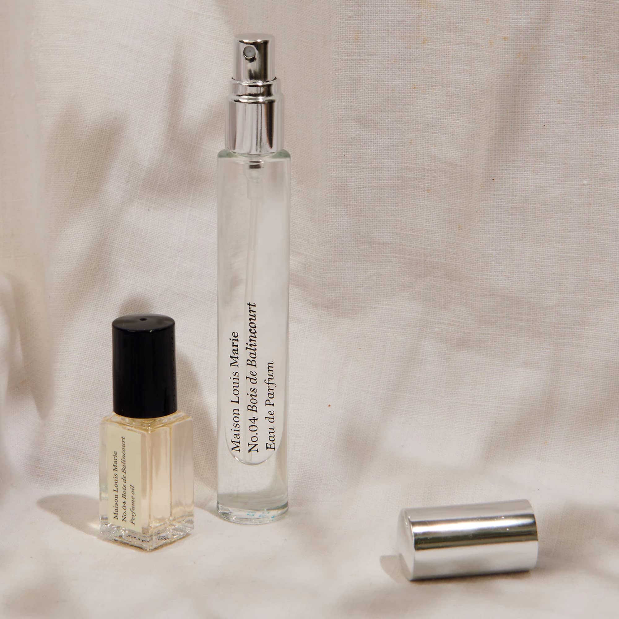 Maison Louis Marie travel set packaging aesthetic layout