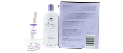 Avlon sensitive scalp formula conditioning relaxer ingredients and instruction booklet.