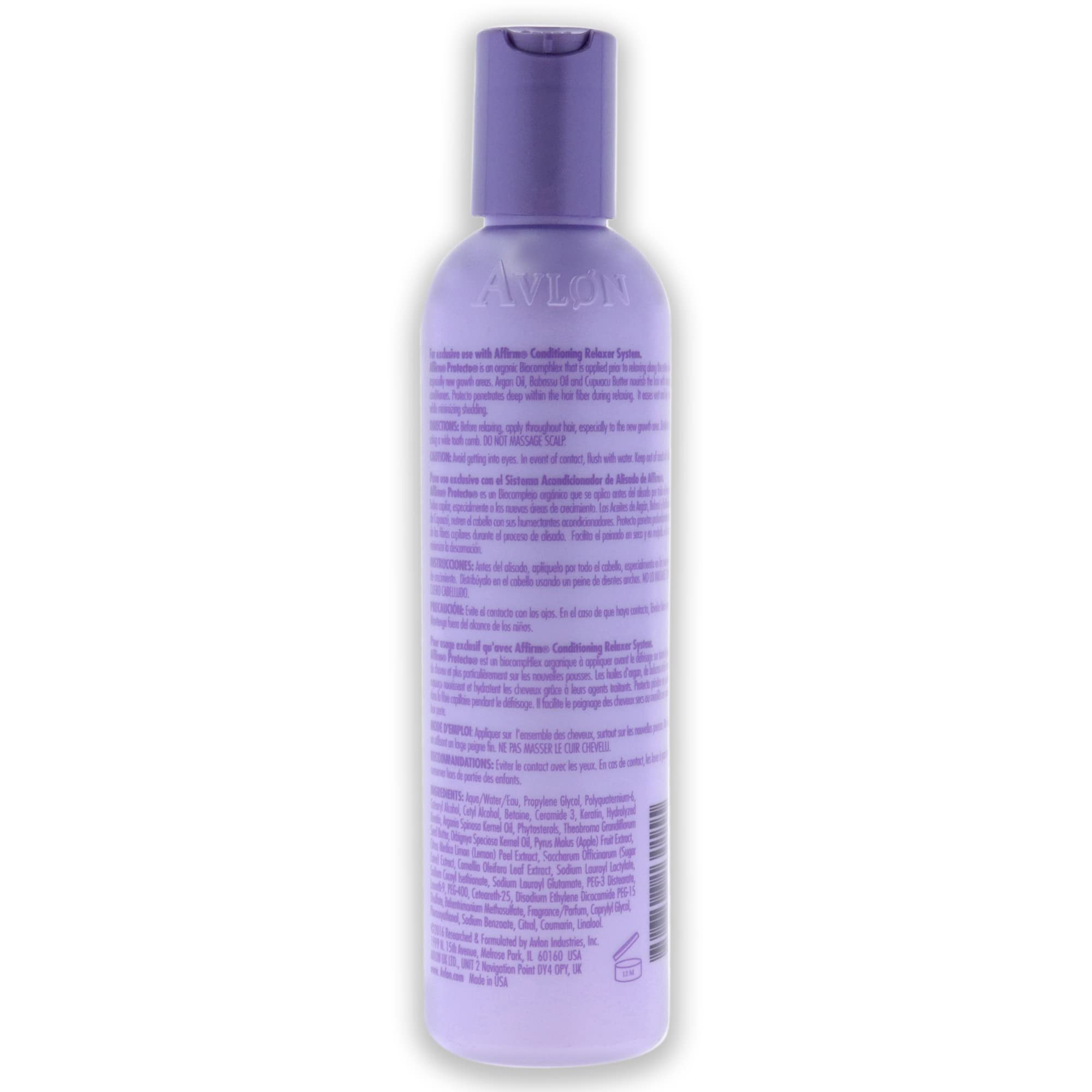 Avlon Affirm professional pre relaxer cream damage control formula for hair straightening protection